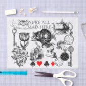 チェシャーキャットクラシックアリスin wonderland不機嫌 薄葉紙 (クラフト)