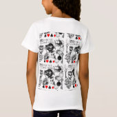 チェシャーキャットクラシックアリスin wonderland不機嫌 tシャツ (裏面)