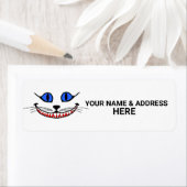 チェシャーキャットスマイル差出人住所ラベル ラベル (インサイチュ)