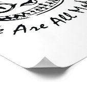 チェシャーキャットニニング我々はすべての不機嫌ここワンダーラン ポスター (角)