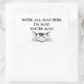 チェシャーキャット – 我々は全不機嫌 長方形シール (バッグ)