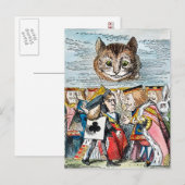 チェシャーキャット, 1865 ポストカード (正面/裏面)