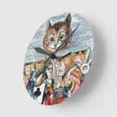 チェシャーキャット， 1865 ラウンド壁時計 (傾斜)