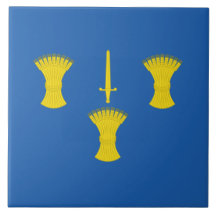 チェシャー州旗（イギリス郡）陶磁器タイル