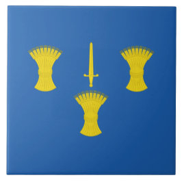 チェシャー州旗（イギリス郡）陶磁器タイル タイル