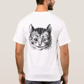チェシャー猫のにやにや笑い Tシャツ (裏面)