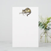 チェシャー猫のスケッチ 便箋 (スタンド正面)