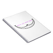 チェシャー猫のスマイル ノートブック (右側)