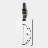 チェシャー猫のスマイル ラゲッジタグ (正面縦)