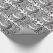 チェシャー猫のデザイン ラッピングペーパー (角)