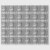 チェシャー猫のデザイン ラッピングペーパー (フラット)