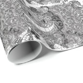 チェシャー猫のデザイン ラッピングペーパー (ロールコーナー)