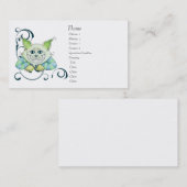 チェシャー猫のプロフィールカード 名刺 (正面/裏面)