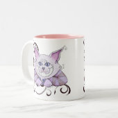 チェシャー猫のマグ ツートーンマグカップ (正面左)