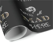 チェシャー猫の気違いのアリスWreappingの紙 ラッピングペーパー (ロールコーナー)