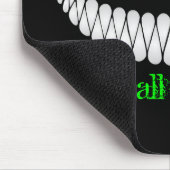 チェシャー猫私達はここにすべての不機嫌います マウスパッド (コーナー)