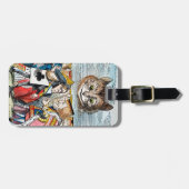 チェシャー猫1865年 ラゲッジタグ (正面横)