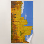 チェシャー・ターポーリーにあるペックフォートン城 ビーチタオル (正面)