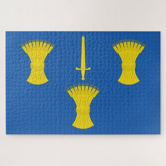 チェシャ国旗（英国郡） ジグソーパズル (横)