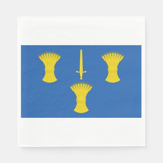 チェシャ国旗（英国郡） スタンダードランチョンナプキン (正面)