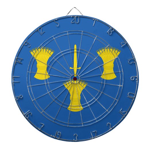 チェシャ国旗（英国郡） ダーツボード (正面)