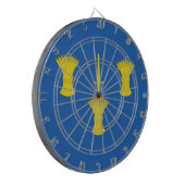 チェシャ国旗（英国郡） ダーツボード (正面左)