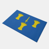 チェシャ国旗（英国郡） ドアマット (アングル)