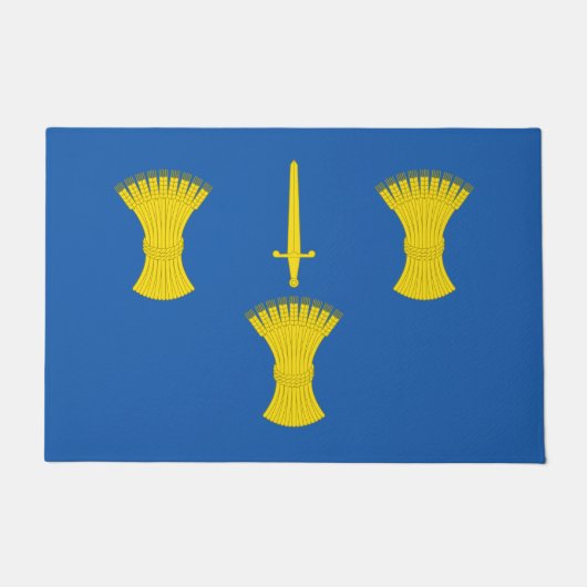 チェシャ国旗（英国郡） ドアマット (正面)