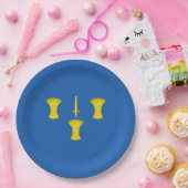 チェシャ国旗（英国郡） ペーパープレート (パーティー)