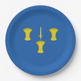 チェシャ国旗（英国郡） ペーパープレート