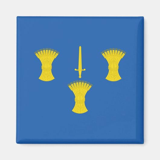 チェシャ国旗(英国郡) マグネット (正面)