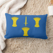 チェシャ国旗（英国郡） ランバークッション (ブランケット)