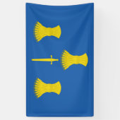 チェシャ国旗（英国郡） 横断幕 (縦)