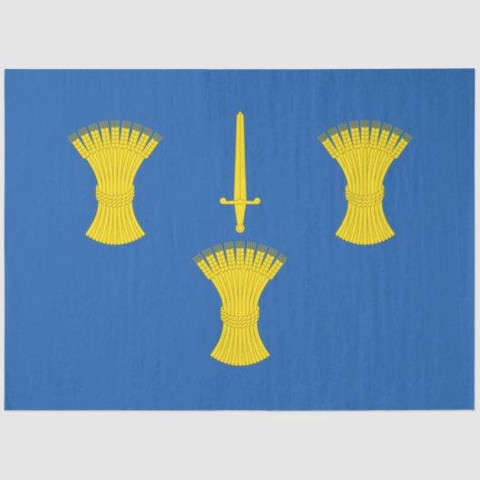 チェシャ国旗（英国郡） 薄葉紙 (正面)