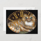 「チェシャ時計」はがき ポストカード (正面/裏面)