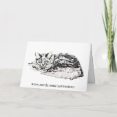 チェシャ猫おめでとうカード カード (裏面)