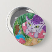 チェシャ猫のお茶 缶バッジ (正面&裏面)