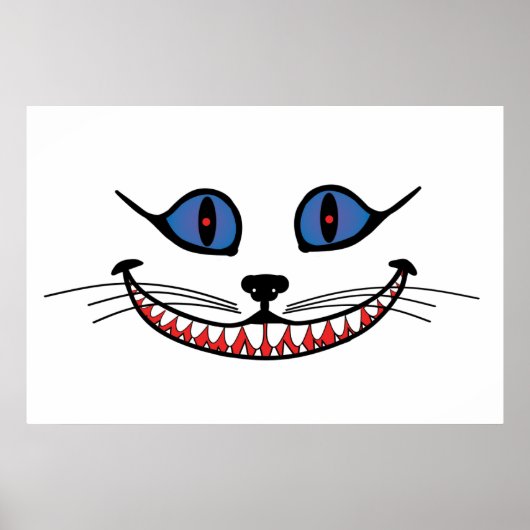 チェシャ猫の笑顔 ラージ ポスター (正面)