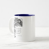 チェシャ猫よ熱狂する... ツートーンマグカップ (正面左)