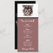 チェシャ猫カーニバスタイル 招待状 (正面/裏面)