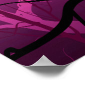 チェシャ猫ポスター – ピンク ポスター (角)