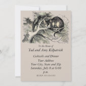 チェシャ猫 アリス ワンダーランド クラシック 招待状 (裏面)