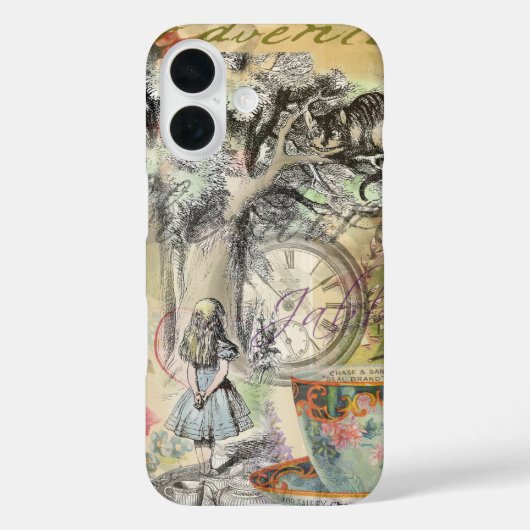 チェシャ猫 アリス ワンダーランド クラシック Case-Mate iPhoneケース (裏面)