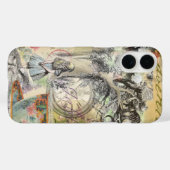 チェシャ猫 アリス ワンダーランド クラシック Case-Mate iPhoneケース (裏面 (横))