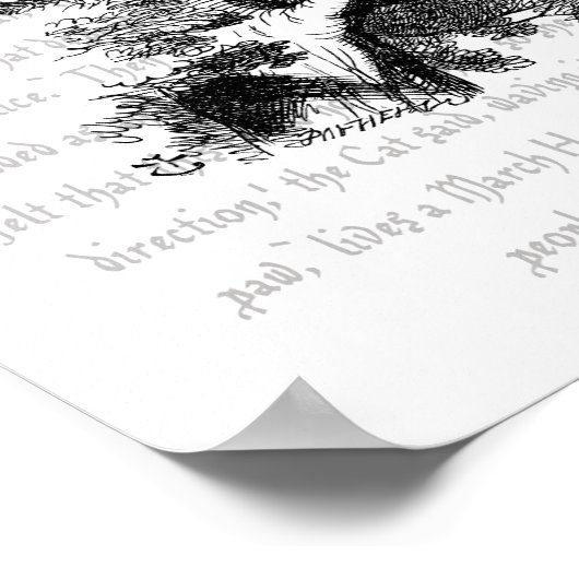 チェシャ猫 ポスター (角)