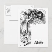 チェシャ猫 ポストカード (正面/裏面)