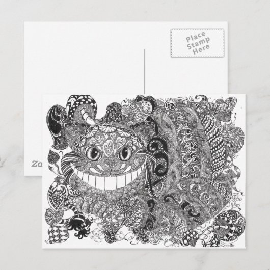 チェシャ猫 ポストカード (正面/裏面)