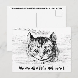 チェシャ猫 - 不思議の国のアリス キャラクター ポストカード