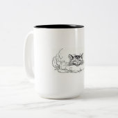 チェシャ猫 (不思議の国のアリス) ツートーンマグカップ (正面左)