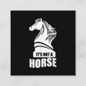 チェスおもしろいの駒の駒ではない スクエア名刺 (正面)